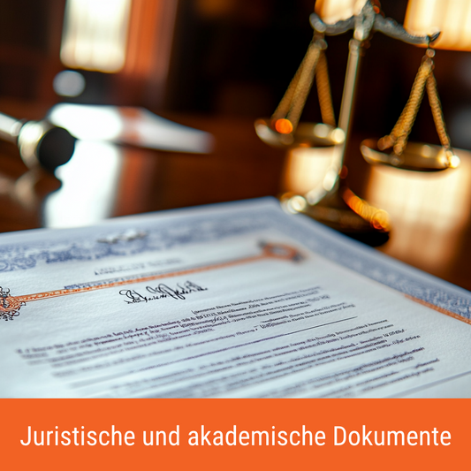 Juristisches oder akademisches Dokument